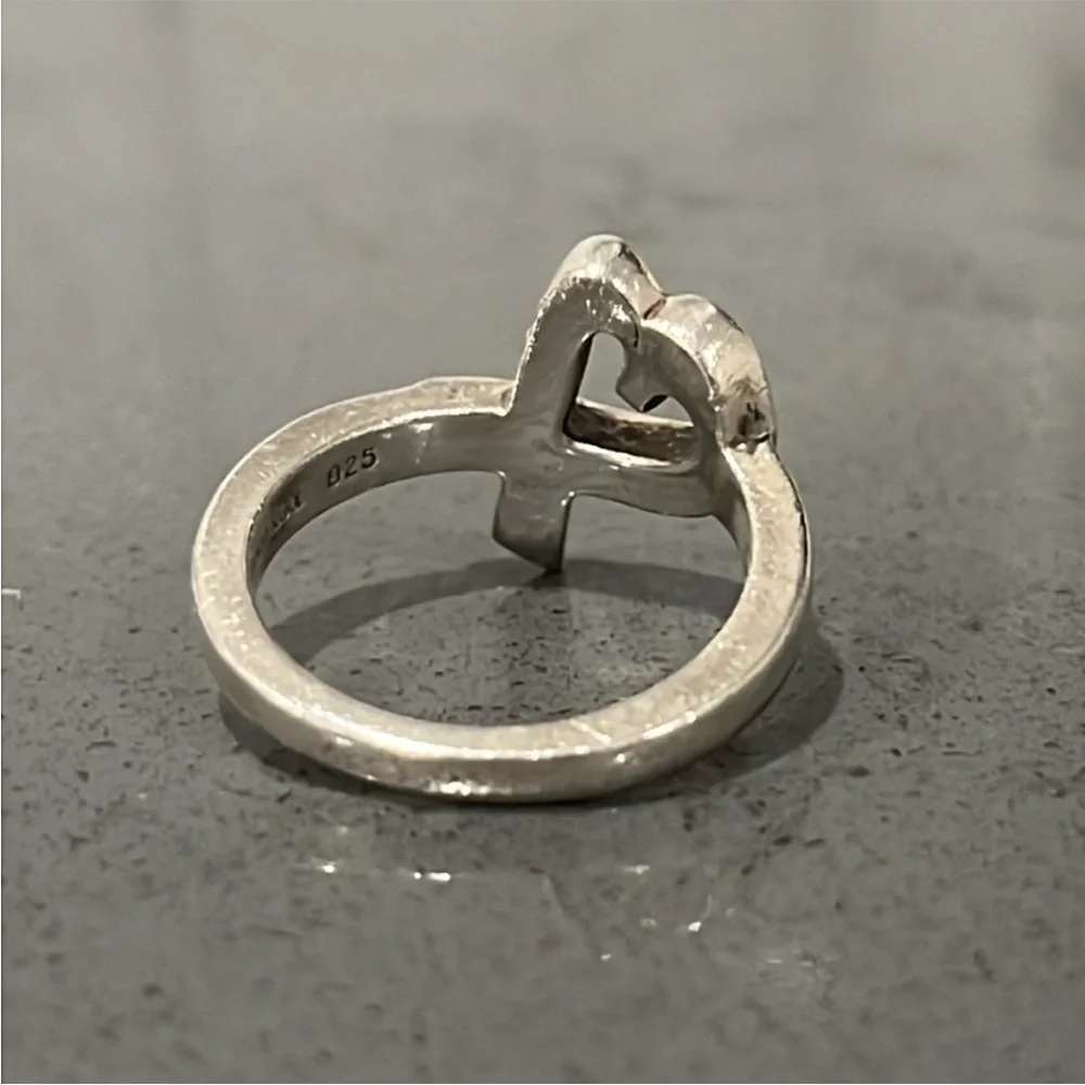 Tiffany & Co. Silver Paloma Picasso Heart Ring - Picture 8 of 10